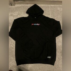 MR BEAST Embroidered Pullover Hoodie Men's Adult Large Black NEW